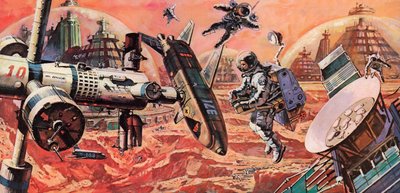 1980年代に想定されていた、人が植民地化した火星 作： English School
